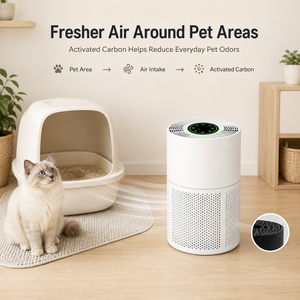 Intelligenter WiFi 300 CADR HEPA 13 Luftreiniger mit Tuya <span class=keywords><strong>App</strong></span> für Schlafzimmer und Wohnzimmer - Product Image 4