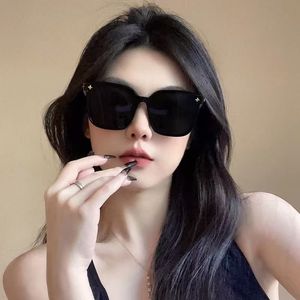 Women's Sunglasses Oversized <b>Frame</b> Black UV400 Resin Lens <b>Plastic</b> Metal <b>Frame</b> Chain Leg 8848 - Product Image 2
