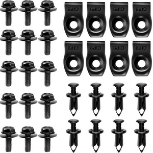 Clips de fixation de type mixte pour voiture, 35 pièces, en nylon et acier, pour Nissan Infiniti, protection du moteur, réparation et remplacement des garde-boue - Product Image 2