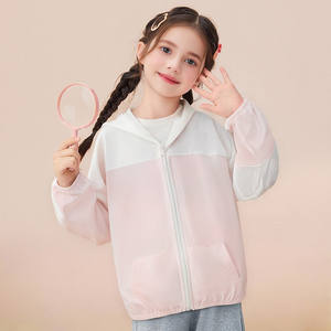 Vestes légères d'été pour garçons et filles, manteaux colorés pour enfants, vêtements d'extérieur respirants à capuche pour tout-petits - Product Image 3