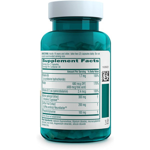 Capsule di Nootropici con Vitamine B6, <span class=keywords><strong>B12</strong></span> e Fosfatidilserina, <span class=keywords><strong>Integratore</strong></span> per il Cervello, per Memoria e Concentrazione - Product Image 3