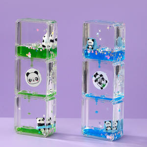 Nouveau liquide minuterie sensorielle Fidget jouets liquide mouvement barboteur ZIG ZAG minuterie d'huile gouttes d'huile <span class=keywords><strong>sablier</strong></span> - Product Image 2