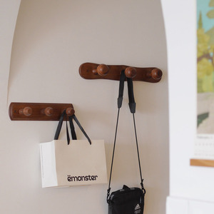 Français Vintage créatif salon <span class=keywords><strong>chambre</strong></span> <span class=keywords><strong>porte</strong></span>-<span class=keywords><strong>manteau</strong></span> sac chapeau crochets pour mur en bois massif tenture murale crochet - Product Image 3