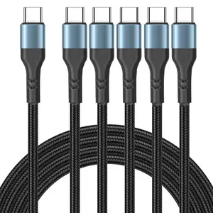 type-c to type-c braided data cable 3A Super Fast charging cable PD60W tablet phone charging cable