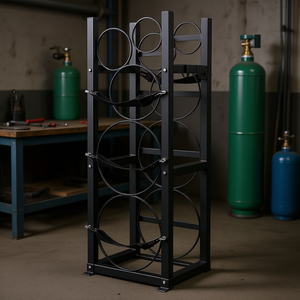 Soporte Metálico para Cilindros de 12.79x12.99x47.12 Pulgadas, para Botellas Pequeñas de Gas Refrigerante, Oxígeno y Nitrógeno, Modelo D0100HACEJG - Product Image 2