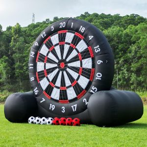 Gigante 10 piedi alto <span class=keywords><strong>nero</strong></span> gonfiabile gioco di Sport di calcio 8 pezzi pallone da calcio 350W soffiatore telaio gonfiabile <span class=keywords><strong>castello</strong></span> gonfiabile - Product Image 3