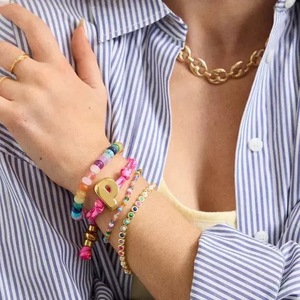 Bracciale con ciondoli regolabili estraibili e intrecciati colorati che si fanno braccialetti di stile - Product Image 5