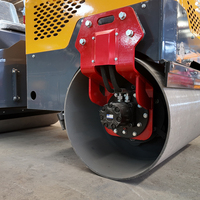 Mini-compacteur routier tandem haute efficacité 2T, machine vibrante autoportée pour asphalte – Fabricant