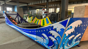 Le parc d'attractions intérieur/extérieur Crazy Flying Car & Boat Rides Fun Metal Games avec Spaceship & Pirate Ship on Track - Product Image 4