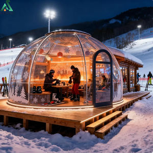 ANCSEM Starry Sky Bubble House, tente dôme <span class=keywords><strong>transparente</strong></span> écologique, pod de glamping durable, efficace en termes d'énergie pour les complexes écologiques - Product Image 3