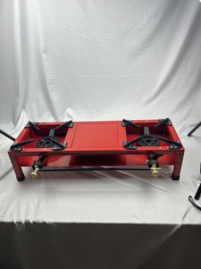 Competitive Price Hot Sale Red Extended 2-Burner <strong>Gas</strong> Stove Camping <strong>Gas</strong> Cast Iron <strong>Barbecue</strong> High Pressure Tabletop <strong>Gas</strong> Stove - Product Image 4