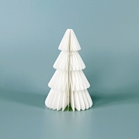 Prix d'usine, décorations de Noël modernes et écologiques en papier nid d'abeille, décorations de fête pour la maison, vitrine