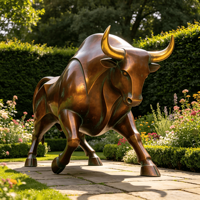 Statue de gargoyle en bronze, sculpture de démon gothique moulée à la main pour la décoration de jardin extérieur