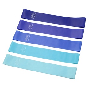 Blauwe Serie Aangepaste Logo Elastische Yoga Pilates Elastiekjes Hele Lichaam Stretch Weerstand Lus Banden - Product Image 2