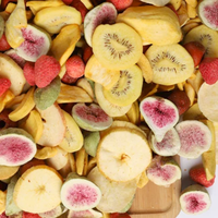 Halal gecertificeerd, geen pigmenten, gemengde gezonde zoete smaak, gedroogde aardbeien fruit snacks, voedzaam