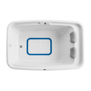 JUMP Design Acrylic Freestanding Soaking Tub with Soft Headrests and Smart LED Chromotherapy Light for Bathroom - Product Image 2