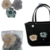 Nouveaux styles Sacs de plage d'été breloques de fleurs eva sac de plage breloques bogg sacs breloques