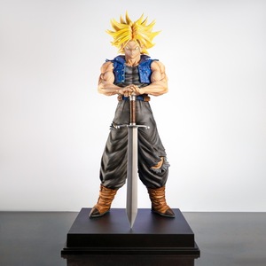Statue debout <span class=keywords><strong>Super</strong></span> <span class=keywords><strong>Saiyan</strong></span> Trunks Dragon Bell GK en PVC, figurine d'anime avec épée, décoration de bureau, vente en gros - Product Image 4