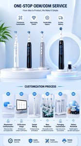 Compatible con el cepillo de dientes eléctrico recargable IO Smart Sonic, resistente al agua IPX7, cepillo de dientes multifuncional para limpieza bucal - Product Image 6