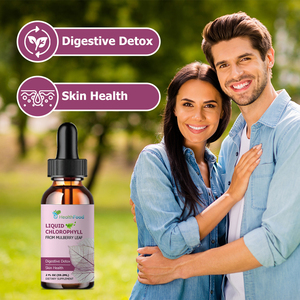 Custom Branded Chlorophyll Liquid Drops from Mulberry Leaf Support Digestive Detox Chlorophyll <b>Supplement</b> with Copper for Adults - Product Image 5