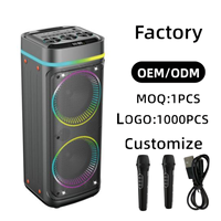 Système de sonorisation portable sans fil ABS-8211Custom avec double micro, batterie longue durée pour événements intérieurs, fêtes à domicile