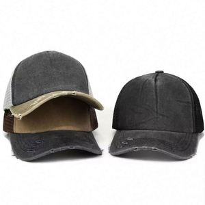 Summer Sporty Fashion Trendy Van Driver Cotton 5-Panel Tucker Trucker Cap Unisex Hipster Faded Vintage Dad Hat Metal Buckle - Product Image 2