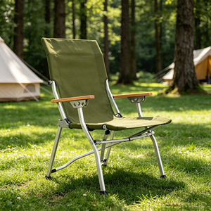 Chaise d'extérieur inclinable réglable en aluminium, légère et portable, idéale pour la <span class=keywords><strong>pêche</strong></span>, le camping, la plage et la détente - Product Image 2