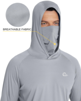 Sweat à capuche anti-UV UPF 50 pour homme, séchage rapide, manches longues, protection contre les éruptions cutanées, pour la pêche, la navigation de plaisance, le travail en extérieur