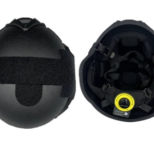 Casque tactique vert en fibre de verre avec sangle de menton réglable, casque de protection pour l'entraînement en plein air et les sports - Product Image 6
