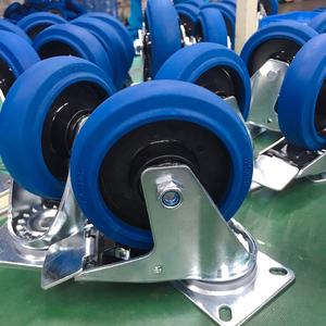 4 "5" 6 "8" blaues elastisches Gummi-Lenk rollen rad - Product Image 5