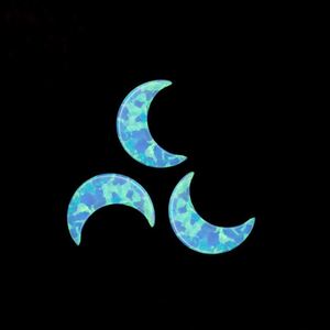 Ópalo libre de resina con forma de luna de 3,6*5MM cultivado en laboratorio para joyería - Product Image 3