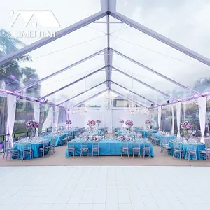 Tenda PVC Transparan Mewah, Rentang Jelas, Bingkai Aluminium, Pesta Acara Pernikahan
