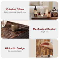 Diffuseur électrique sans eau en bois massif et verre, capacité <10 ml, installation sur table, garantie 1 an, pour la maison, le yoga et l'hôtel
