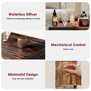 <span class=keywords><strong>Diffuseur</strong></span> électrique sans eau en bois massif et verre, capacité <10 ml, installation sur table, garantie 1 an, pour la maison, le yoga et l'hôtel - Product Image 3