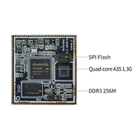 Kit de développement économique avec carte centrale VoIP Quad-Core Cortex-A7 RK3308, PCB FR4 4 couches, fonction téléphone SIP et voix intelligente