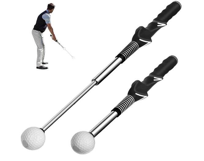 Telescopic Golf Swing Trainer Impact Bar
