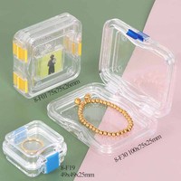 Boîte de rangement pour bijoux en film PE avec logo personnalisé YUZMEI, boîte cadeau pour bijoux, boîte à membrane pour boucles d'oreilles, bracelet, collier, étui à membrane anti-oxydation