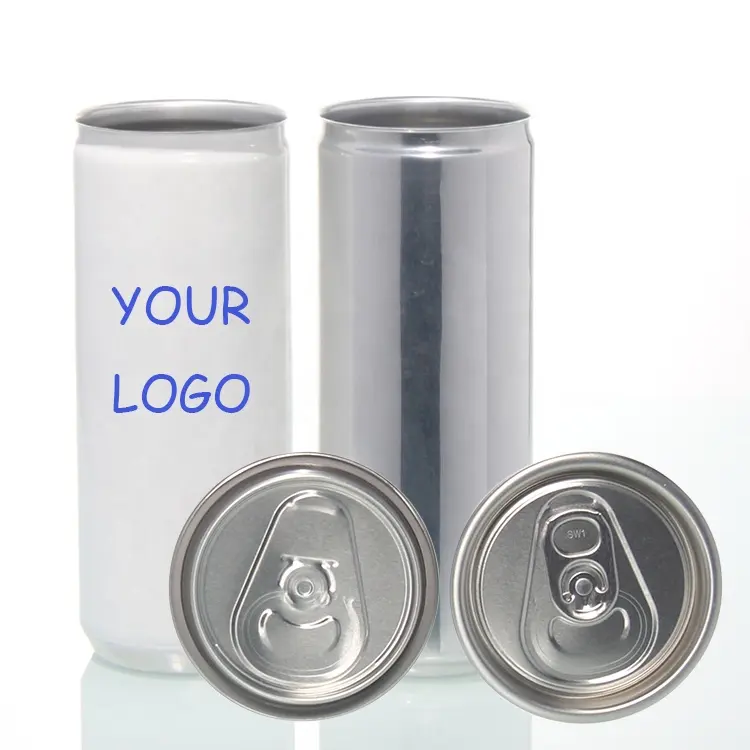 Lattine di Cola di birra cilindriche In alluminio stampate personalizzate 180Ml 200Ml 250Ml 330Ml alla rinfusa