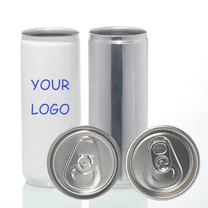 Boîtes de cola de bière en aluminium cylindriques imprimées sur mesure 180ml 200ml 250ml 330ml en vrac