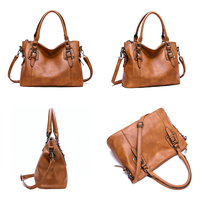Sac fourre-tout de luxe rétro vintage en cuir PU pour femme avec fermeture éclair, idéal pour le bureau, la tablette et les voyages - Disponible en gros