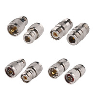 Connecteur coaxial RF N vers UHF, adaptateur N-Type mâle vers femelle vers UHF mâle vers femelle, matériau laiton, connecteur RF 50 ampères