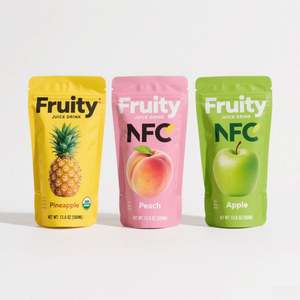 Sachets d'emballage souples personnalisés en aluminium imprimé avec bec verseur de 150 ml, 200 ml, 300 ml pour jus, bière, boissons (recyclables) - Product Image 2