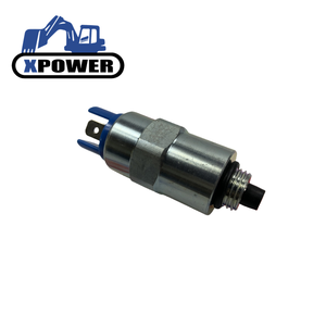 Válvula solenoide de corte de combustible y apagado de motor XPower negra 24V 7167-6200 para bomba de motor 320D 3CX 4CX 3054 1000 - Product Image 1