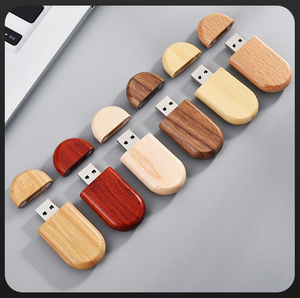 กล่อง USB ไม้ USB แบบกำหนดโลโก้ได้เอง32GB แฟลชเมมโมรี่สติ๊ก USB เพนไดรฟ์ - Product Image 5