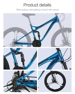 Xthang usine vente en gros vélos de montagne prix bon marché Double frein <span class=keywords><strong>à</strong></span> disque <span class=keywords><strong>3</strong></span> <span class=keywords><strong>roues</strong></span> de lame 26 27.5 29 pouces pour adultes VTT - Product Image 4