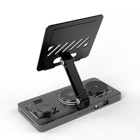 Station de charge de bureau en alliage d'aluminium 5 en 1, charge rapide 15W, support rotatif pliable, tablette, téléphone, montre, câble