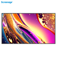 43 49 55 65 75 LCD mural pour fenêtre publicitaire Affichage numérique lisible par la lumière du soleil pour fenêtre