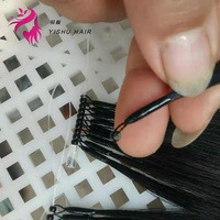 Extensions de cheveux en kératine invisibles, petits rouleaux, micro-anneaux, pré-collés, 6D 8D, 100% cheveux vierges, réutilisables facilement