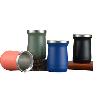 Logotipo <span class=keywords><strong>de</strong></span> color personalizado <span class=keywords><strong>de</strong></span> acero inoxidable 8oz <span class=keywords><strong>Uruguay</strong></span> Yerba Mate taza <span class=keywords><strong>de</strong></span> calabaza taza mate con Mate Bombilla y pajita - Product Image 1