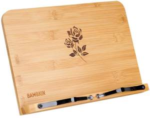 Hot Sales Adjustable <strong>Cookbook</strong> Stand Bamboo Book Holder Reading Rest Book Stand for Family Friend <strong>Student</strong> - Product Image 1